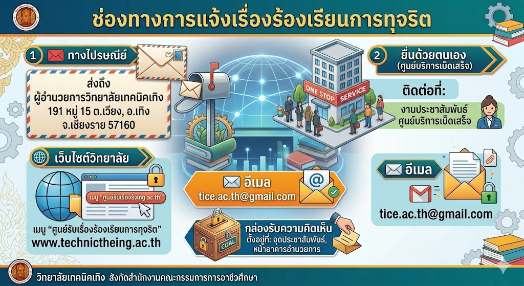ช่องทางแจ้งเรื่องร้องเรียน