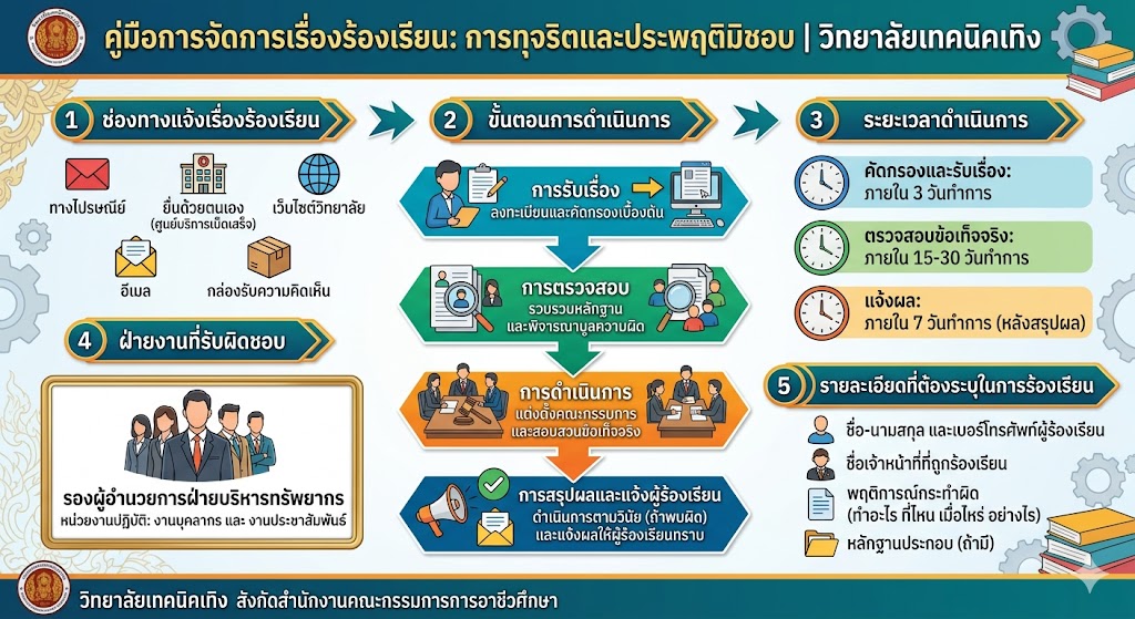 แนวทางดำเนินการร้องเรียน
